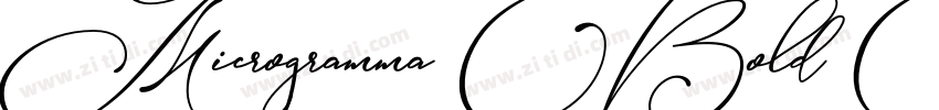 Microgramma Bold Ext字体转换